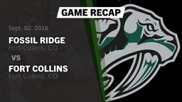 Recap: Fossil Ridge  vs. Fort Collins  2016