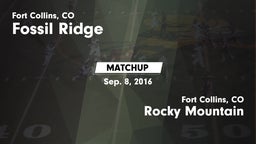 Matchup: Fossil Ridge High vs. Rocky Mountain  2016