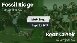 Matchup: Fossil Ridge High vs. Bear Creek  2017