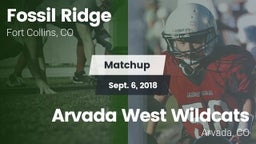 Matchup: Fossil Ridge High vs. Arvada West Wildcats 2018