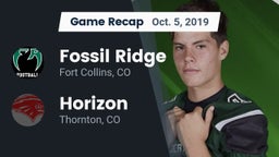Recap: Fossil Ridge  vs. Horizon  2019