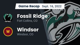 Recap: Fossil Ridge  vs. Windsor  2022