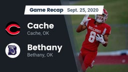 Recap: Cache  vs. Bethany  2020
