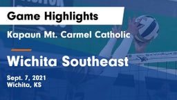 Kapaun Mt. Carmel Catholic  vs Wichita Southeast  Game Highlights - Sept. 7, 2021