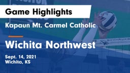 Kapaun Mt. Carmel Catholic  vs Wichita Northwest  Game Highlights - Sept. 14, 2021