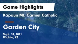 Kapaun Mt. Carmel Catholic  vs Garden City  Game Highlights - Sept. 18, 2021