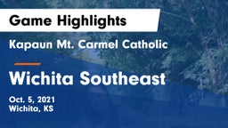 Kapaun Mt. Carmel Catholic  vs Wichita Southeast Game Highlights - Oct. 5, 2021