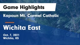 Kapaun Mt. Carmel Catholic  vs Wichita East Game Highlights - Oct. 7, 2021
