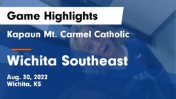 Kapaun Mt. Carmel Catholic  vs Wichita Southeast  Game Highlights - Aug. 30, 2022