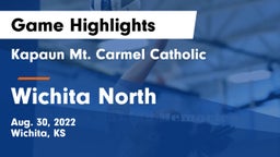 Kapaun Mt. Carmel Catholic  vs Wichita North  Game Highlights - Aug. 30, 2022
