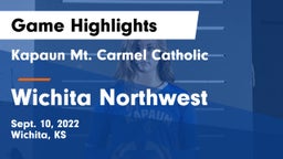 Kapaun Mt. Carmel Catholic  vs Wichita Northwest  Game Highlights - Sept. 10, 2022