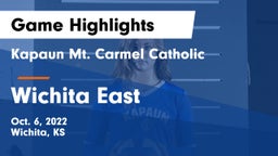 Kapaun Mt. Carmel Catholic  vs Wichita East  Game Highlights - Oct. 6, 2022