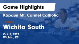 Kapaun Mt. Carmel Catholic  vs Wichita South  Game Highlights - Oct. 5, 2023