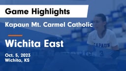 Kapaun Mt. Carmel Catholic  vs Wichita East  Game Highlights - Oct. 5, 2023
