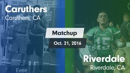 Matchup: Caruthers High vs. Riverdale  2016