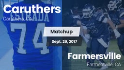 Matchup: Caruthers High vs. Farmersville  2017