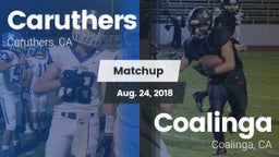 Matchup: Caruthers High vs. Coalinga  2018