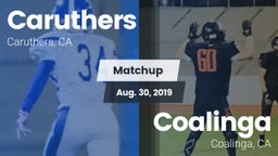 Matchup: Caruthers High vs. Coalinga  2019