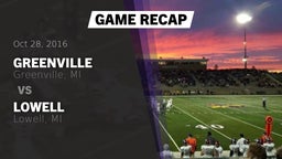 Recap: Greenville  vs. Lowell  2016