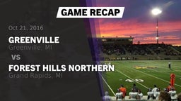 Recap: Greenville  vs. Forest Hills Northern  2016