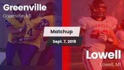 Matchup: Greenville High vs. Lowell  2018