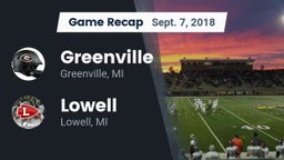 Recap: Greenville  vs. Lowell  2018
