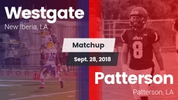 Matchup: Westgate  vs. Patterson  2018