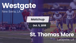Matchup: Westgate  vs. St. Thomas More  2018