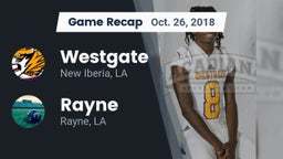 Recap: Westgate  vs. Rayne  2018