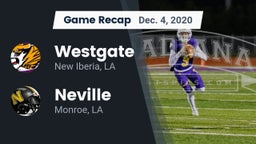 Recap: Westgate  vs. Neville  2020