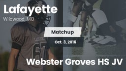 Matchup: Lafayette High vs. Webster Groves HS JV 2016