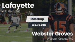 Matchup: Lafayette High vs. Webster Groves  2016