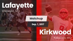 Matchup: Lafayette High vs. Kirkwood  2017