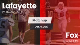 Matchup: Lafayette High vs. Fox  2017