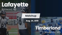 Matchup: Lafayette High vs. Timberland  2018