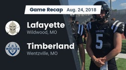 Recap: Lafayette  vs. Timberland  2018