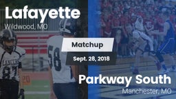 Matchup: Lafayette High vs. Parkway South  2018