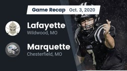 Recap: Lafayette  vs. Marquette  2020