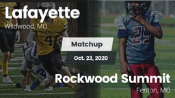 Matchup: Lafayette High vs. Rockwood Summit  2020