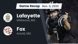 Recap: Lafayette  vs. Fox  2020