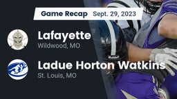 Recap: Lafayette  vs. Ladue Horton Watkins  2023