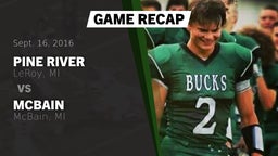 Recap: Pine River  vs. McBain  2016