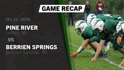 Recap: Pine River  vs. Berrien Springs  2016