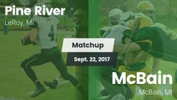 Matchup: Pine River High Scho vs. McBain  2017
