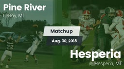 Matchup: Pine River High Scho vs. Hesperia  2018