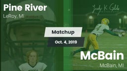 Matchup: Pine River High Scho vs. McBain  2019