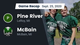 Recap: Pine River  vs. McBain  2020