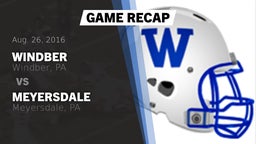 Recap: Windber  vs. Meyersdale  2016