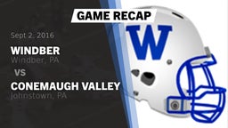 Recap: Windber  vs. Conemaugh Valley  2016