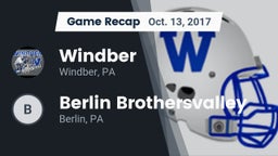 Recap: Windber  vs. Berlin Brothersvalley  2017